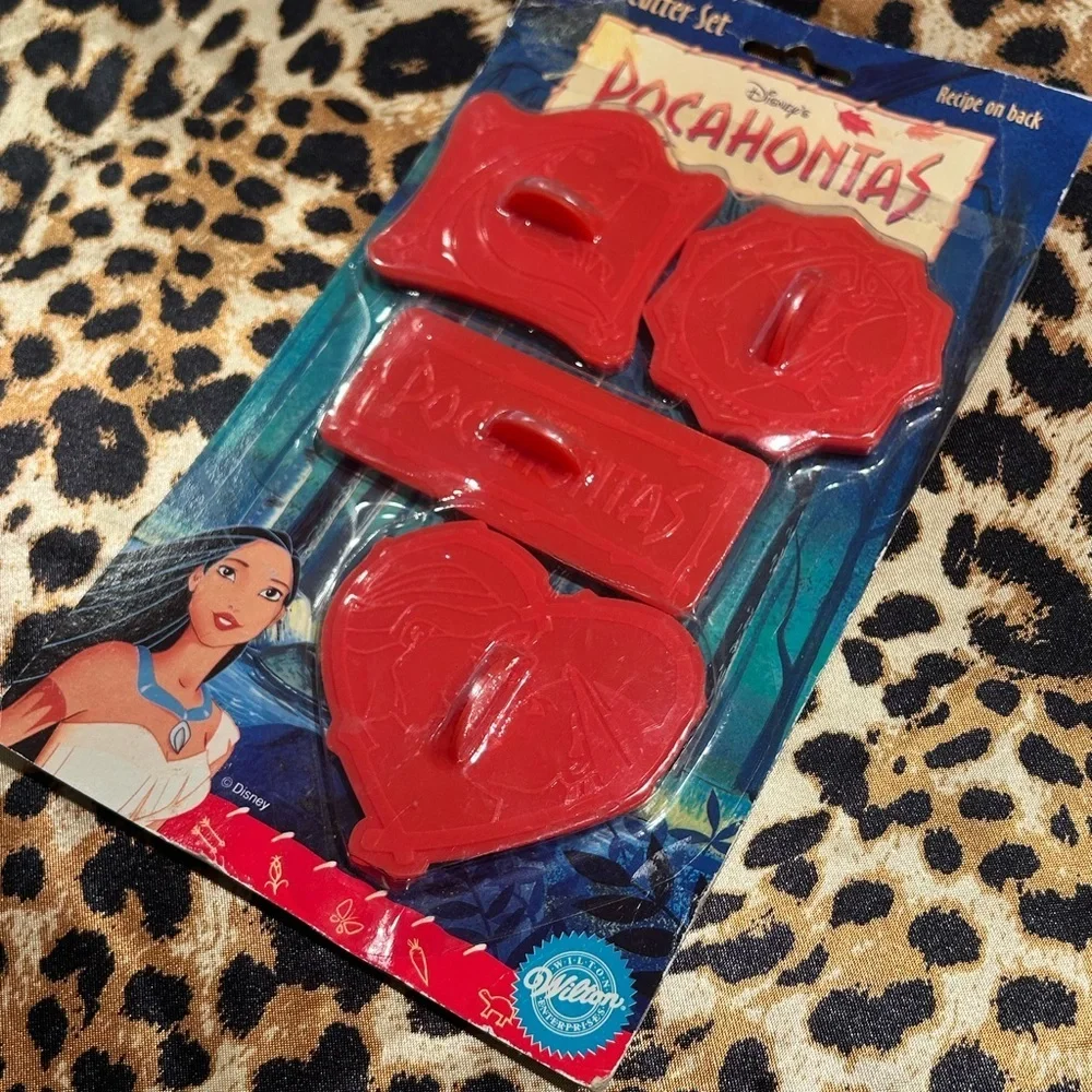Vintage 90s Disney Pocahontas Wilton Cookie Cutters - Set of 4